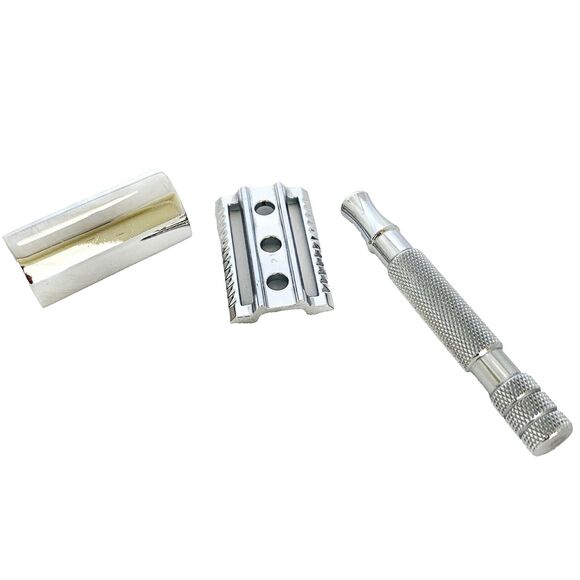 Double Edge Easy Grip Handle Closed Comb with Safety Metal Bar Razor - Picture 5 of 5